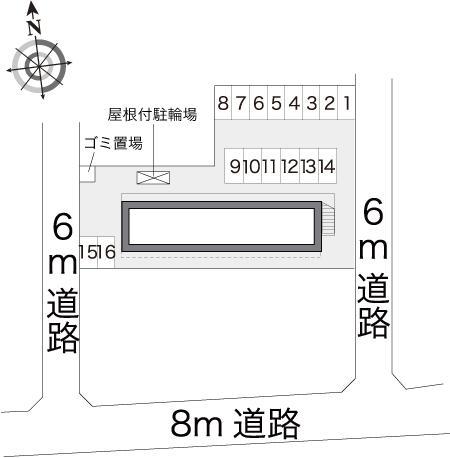 西大通り(17266)の駐車配置図
