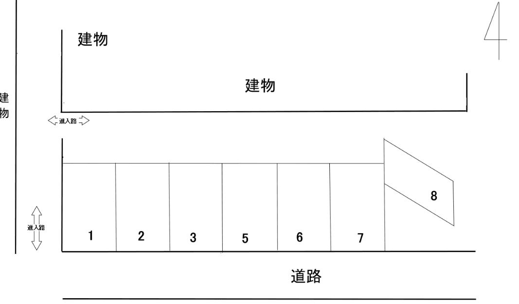西井住宅東ＭＰの駐車配置図