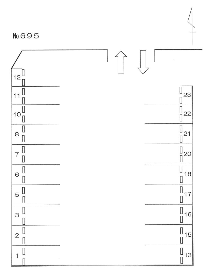 ６９５の駐車配置図