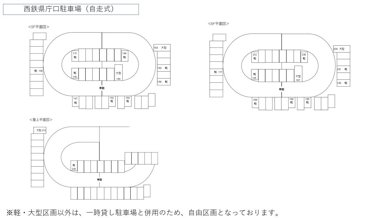 西鉄県庁口駐車場（自走式）の外観・駐車場イメージ2枚目