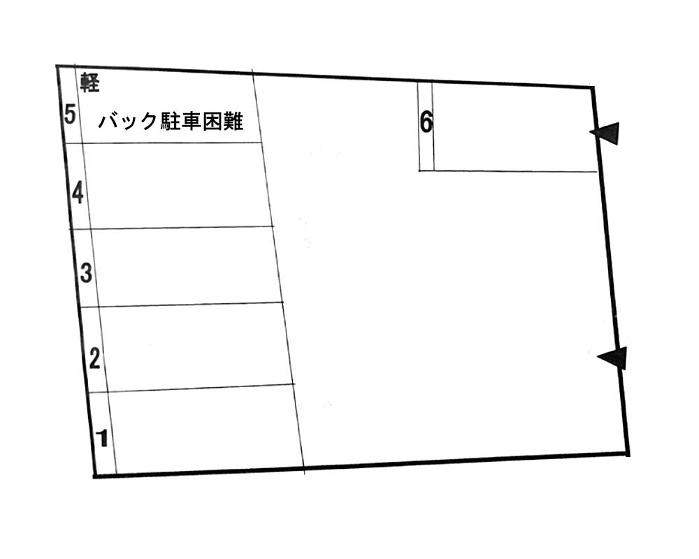 中央５－８Ｐの駐車配置図