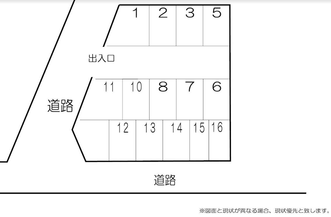 サンパーキングの駐車配置図
