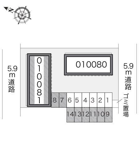 ぽてとⅡ(10081)の駐車配置図