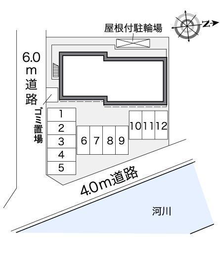 アンソレーユ(26300)の駐車配置図