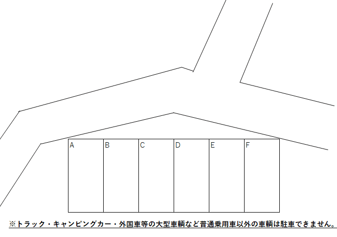清田第二駐車場の駐車配置図