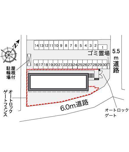 バンリュ(37038)の駐車配置図