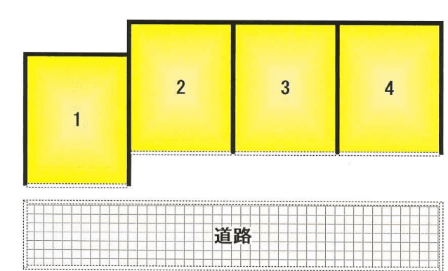 京町駐車場　（外）の駐車配置図