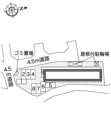 美住(40614)の駐車配置図
