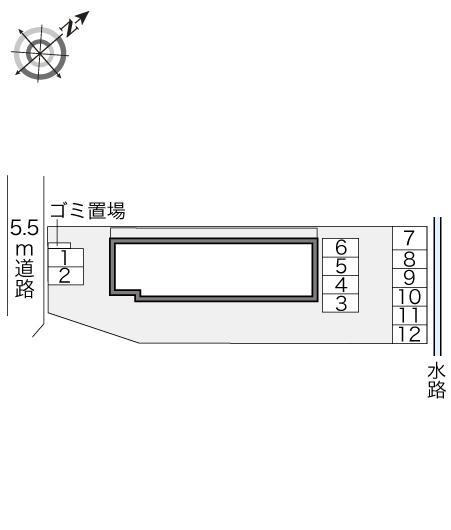 飛鳥(21221)の駐車配置図