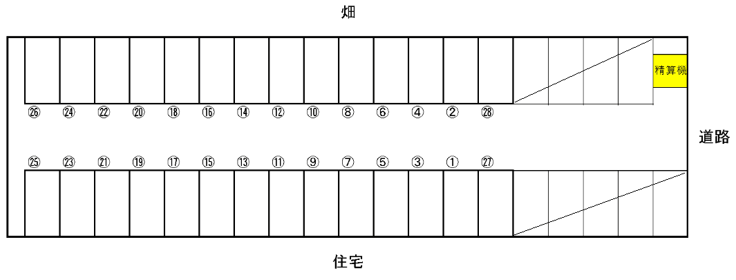 桶川末広第1の駐車配置図