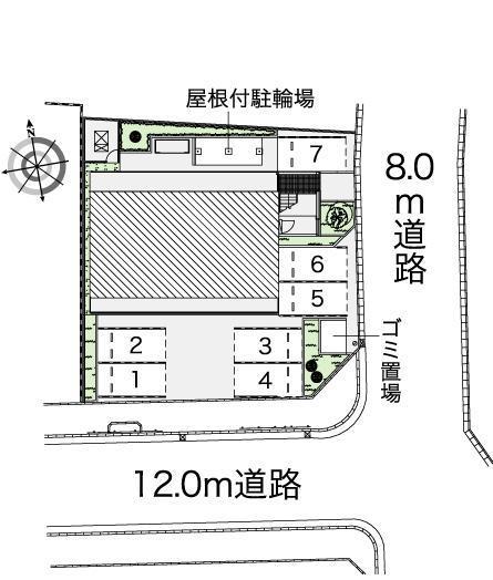 ティーケー７(42861)の駐車配置図