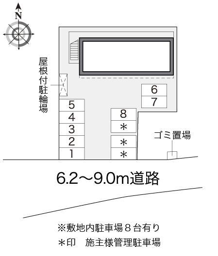 藤Ａ(18402)の駐車配置図