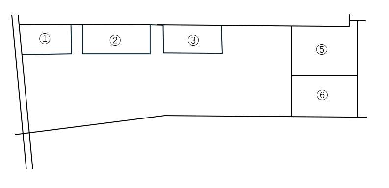 小阪本町駐車場の駐車配置図