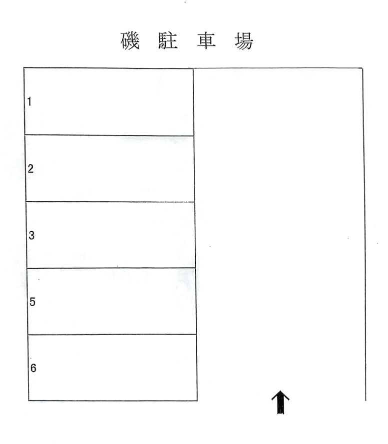磯駐車場の駐車配置図