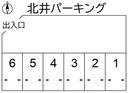 北井パーキングの駐車場