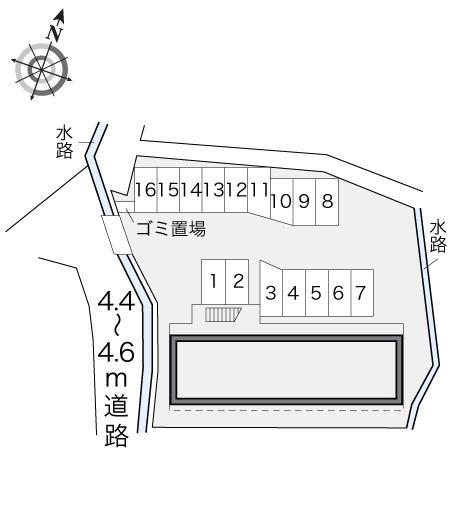 フェルト２(17631)の駐車配置図