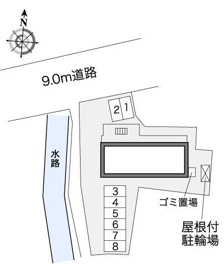 キャトルズ(38951)の駐車配置図