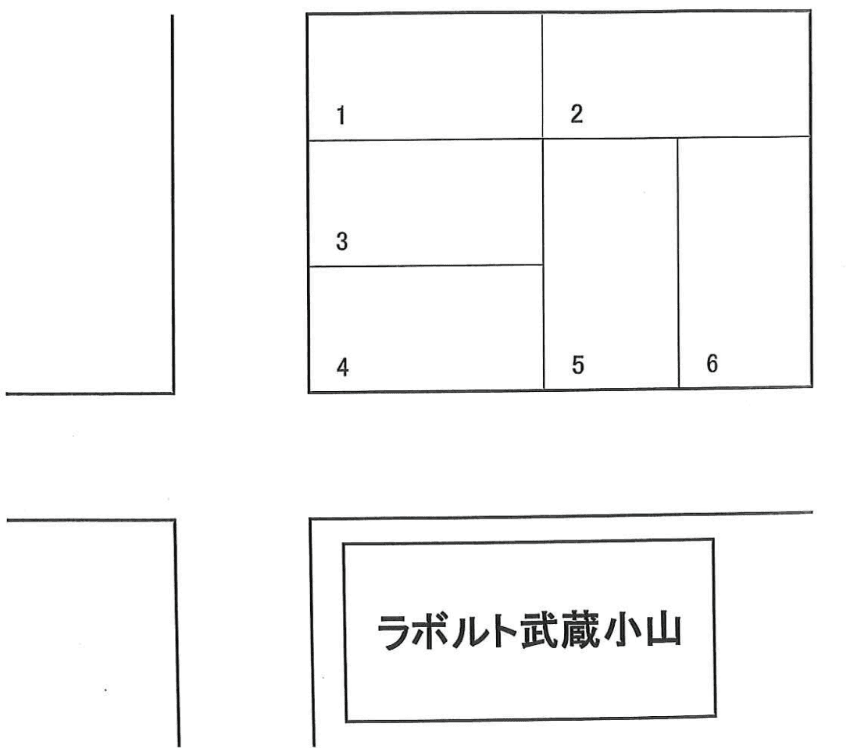 小山４丁目駐車場の駐車配置図