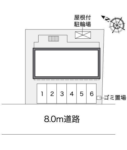 ワールド中和倉(27234)の駐車配置図