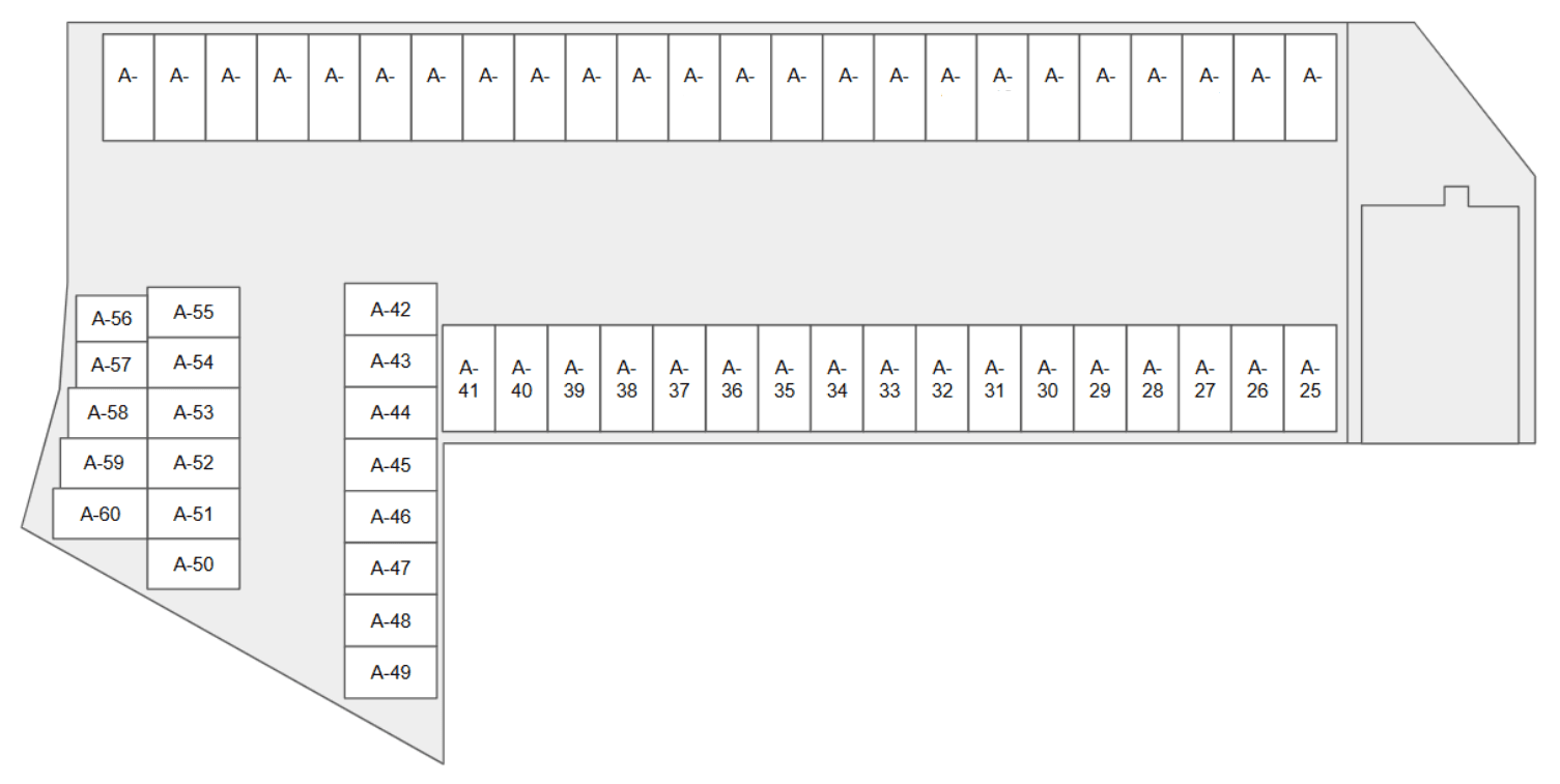 石部駅前の駐車配置図