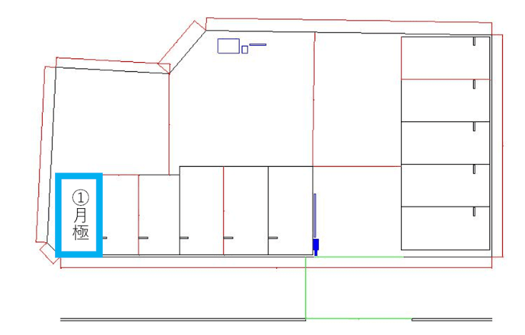 袋井駅前第２の駐車配置図
