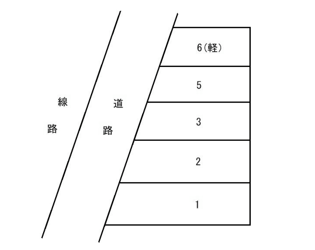 アップルパーキングKの駐車配置図