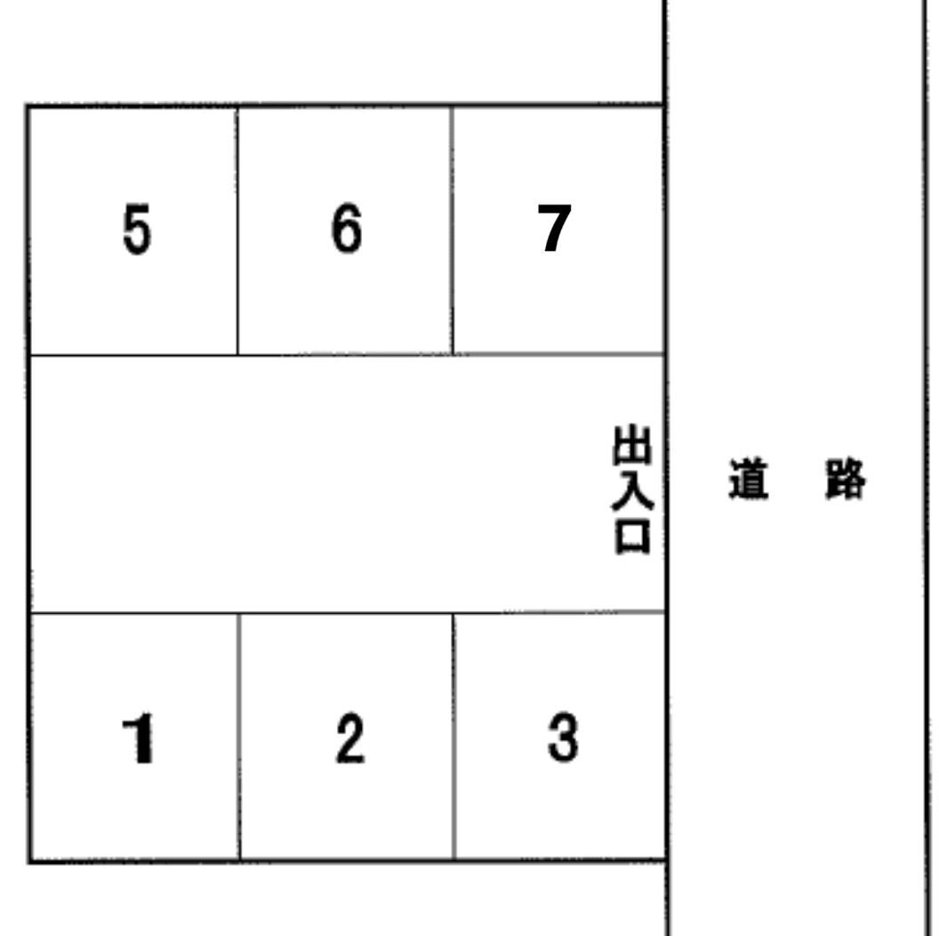 新座駐車場の駐車配置図