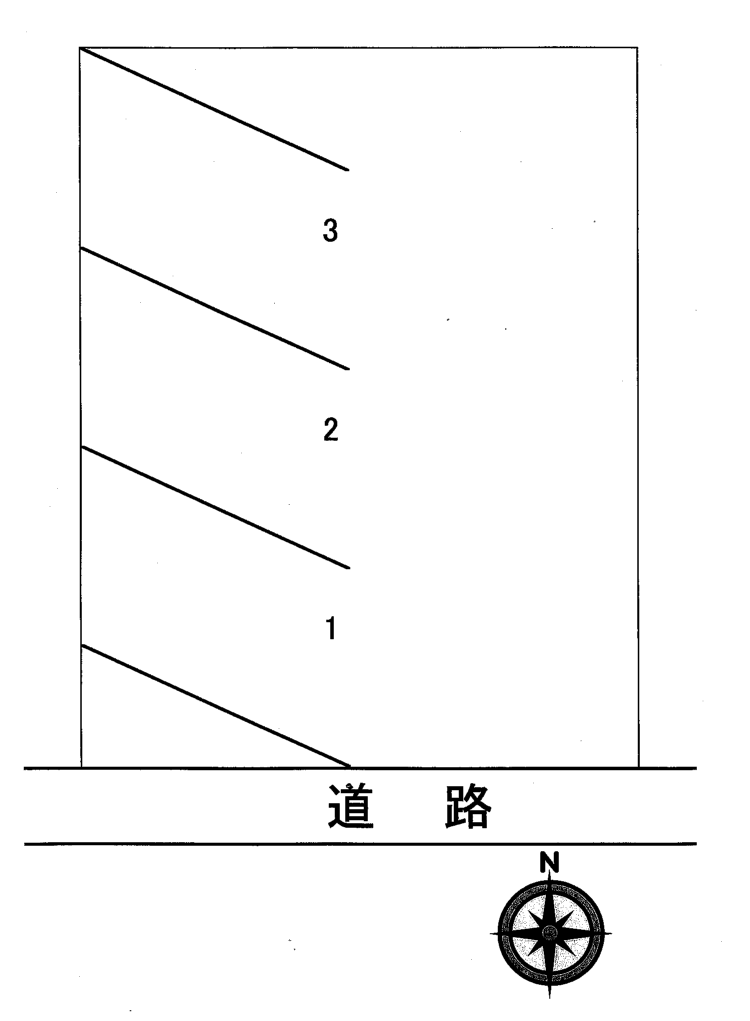 三光パークNo.22の駐車配置図