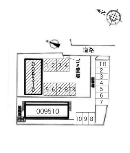 池田下Ⅰ(9310)の駐車配置図