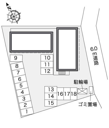 グローリー(26090)の駐車配置図