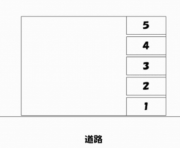 テラダパーキングの駐車配置図