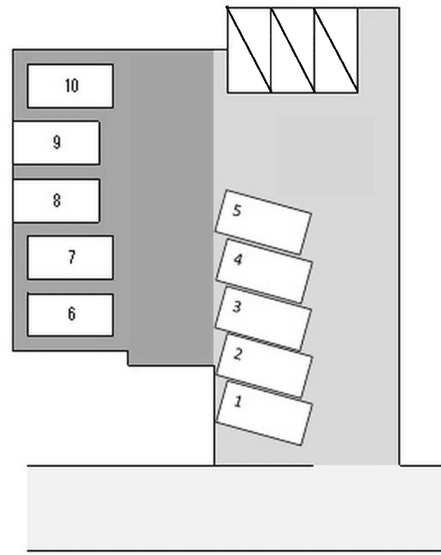 稲垣パーキングの駐車配置図