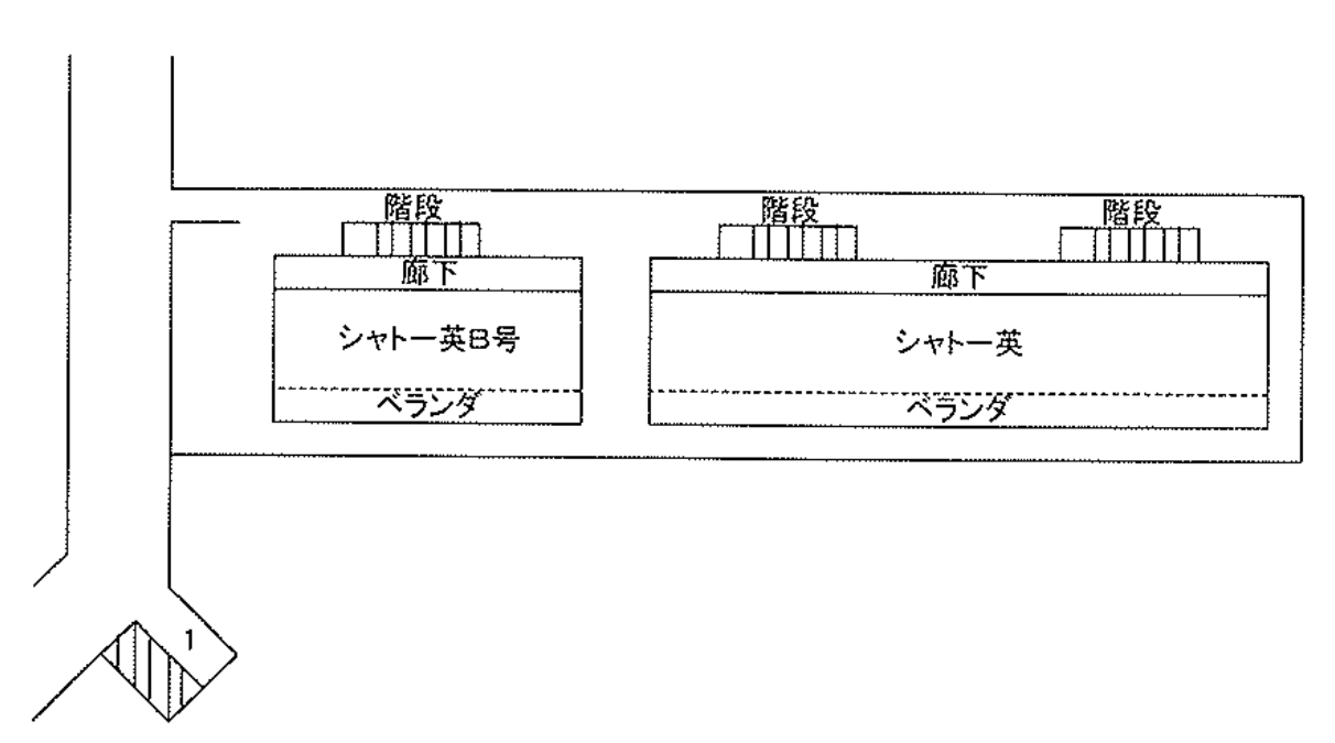 シャトー英Ｂ号の駐車配置図