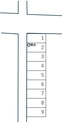 スマイルパーク11号の駐車配置図