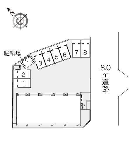 ブラックシェル(41178)の駐車配置図