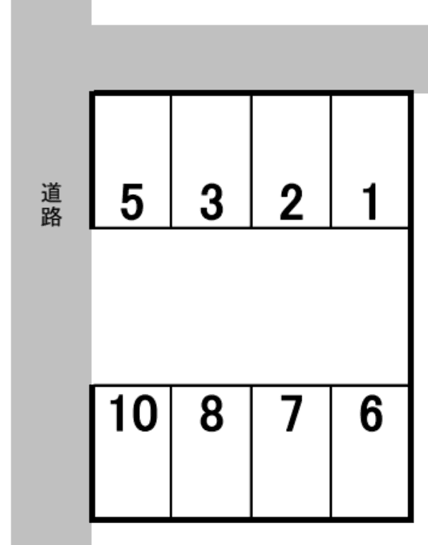 平池第２駐車場の駐車配置図
