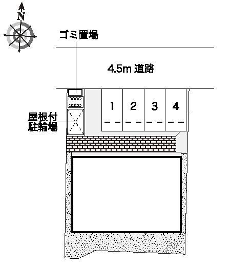 ＮＡＫＡＪＵＫＵⅡ(51651)の駐車配置図