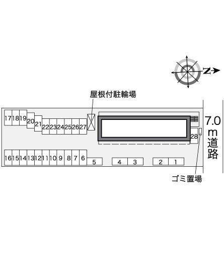グローリー小原田(38949)の駐車配置図