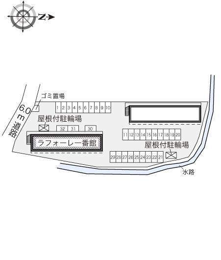 ラ　フォーレ一番館(18492)の駐車配置図