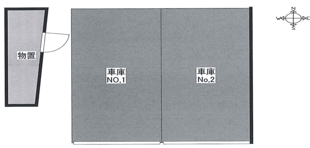 中央3丁目駐車場の駐車配置図