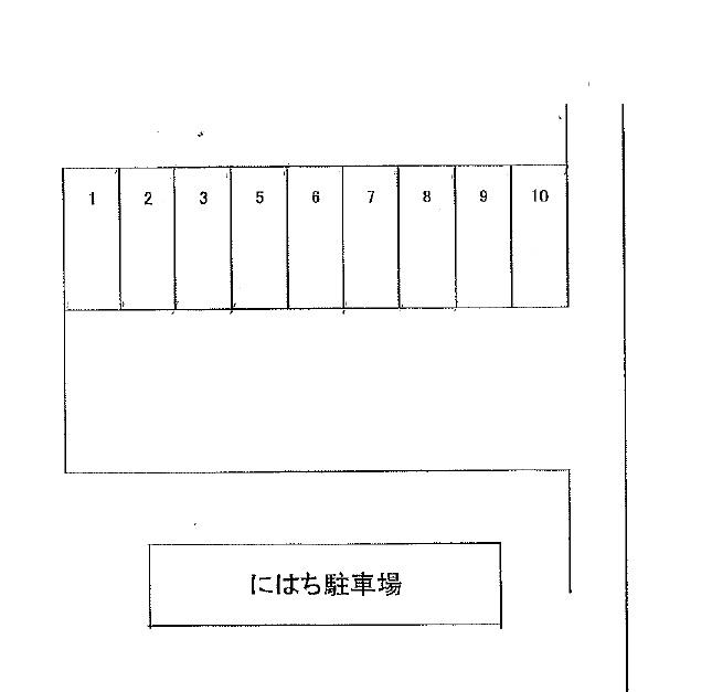 にはち駐車場の駐車配置図