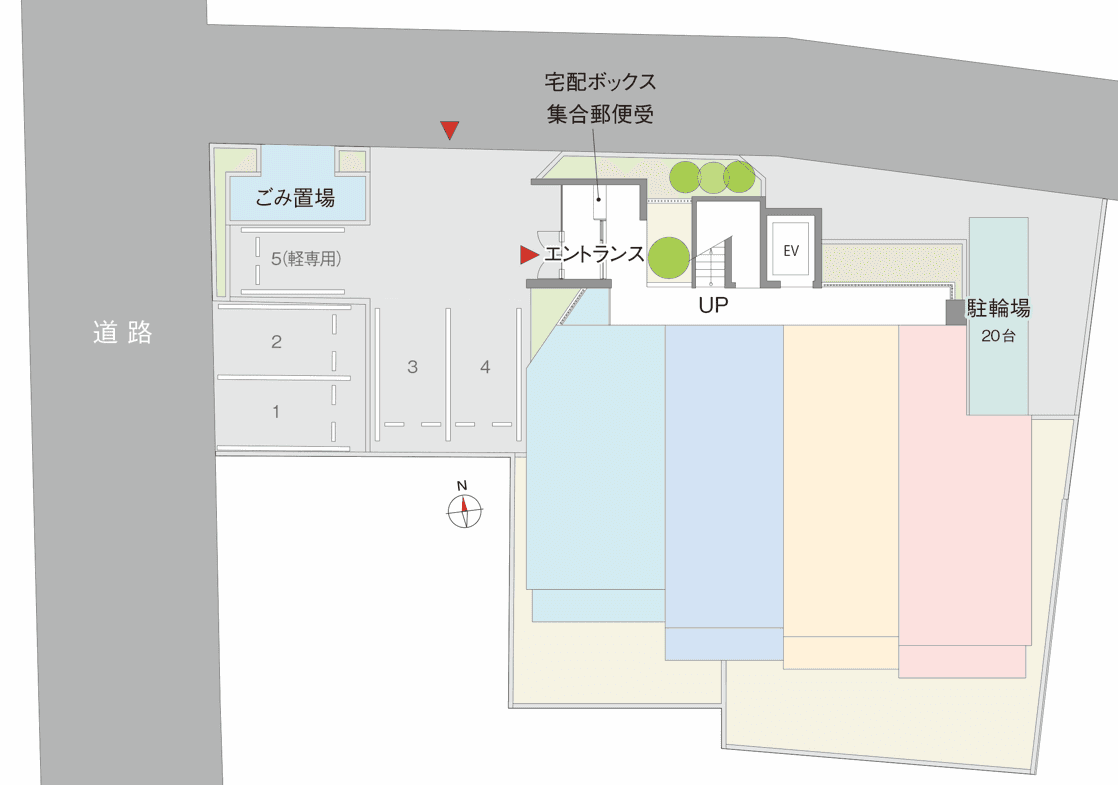 カンパ イオルネの駐車配置図