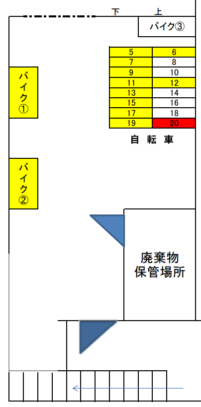 リヴシティ練馬高野台の駐車配置図