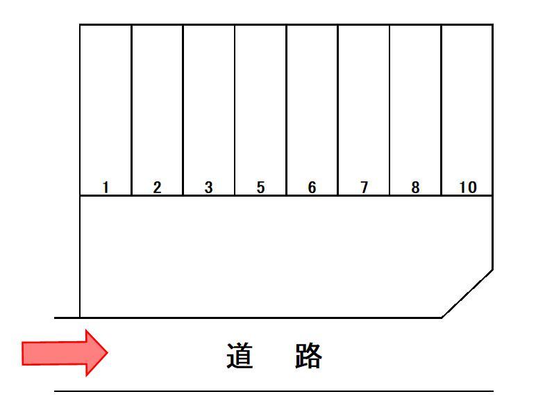 渡邉駐車場の駐車配置図