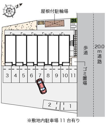 ミランダ三福Ⅲ(55919)の駐車配置図