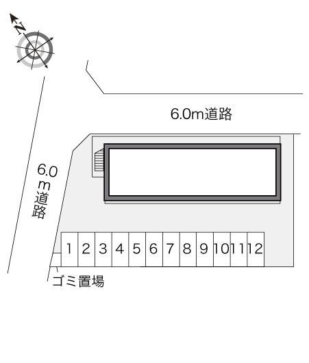 アベニール(20729)の駐車配置図