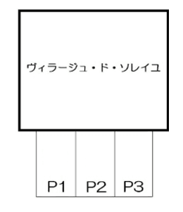 ヴィラージュ・ド・ソレイユ 駐車場の駐車配置図