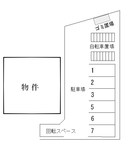 マノワール駐車場の駐車配置図