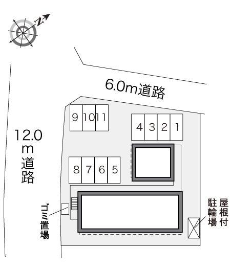 殿山(28594)の駐車配置図