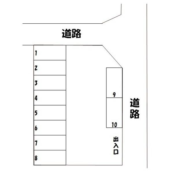 常陽駐車場6の駐車配置図